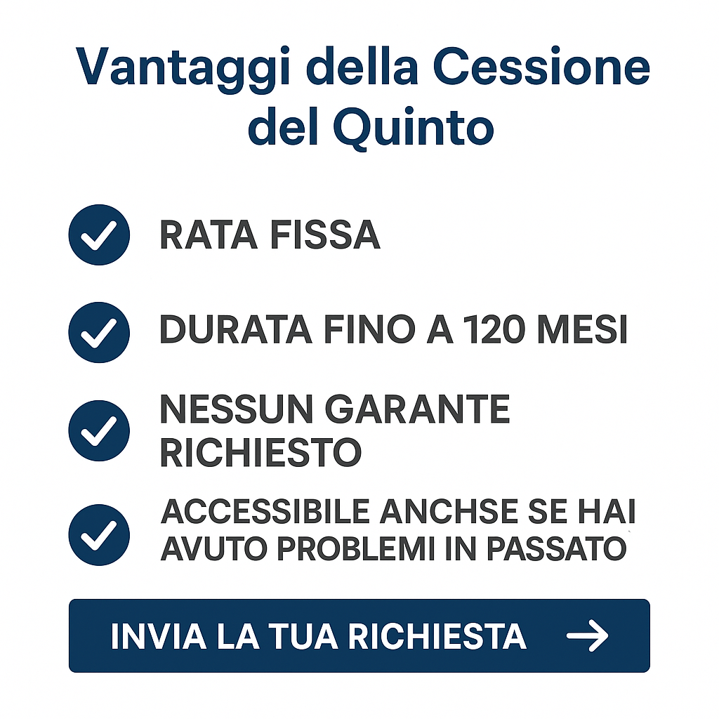vantaggi della cessione del quinto